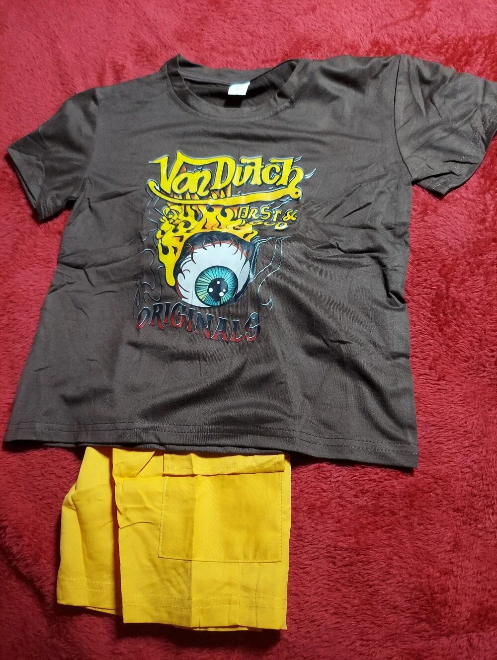 Van Dutch Boys Brown/Gold Short Set 6Y